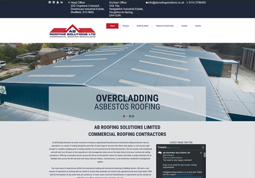 AB Roofing Solutions Website