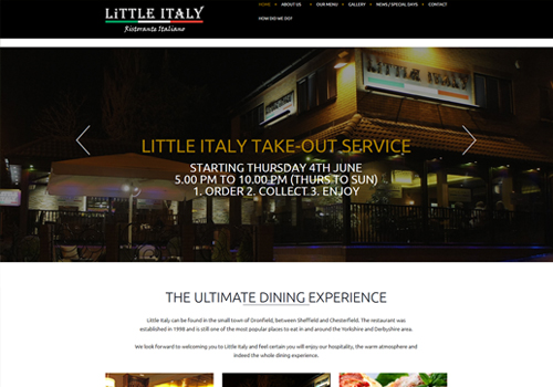 Little Italy Restaurant Website